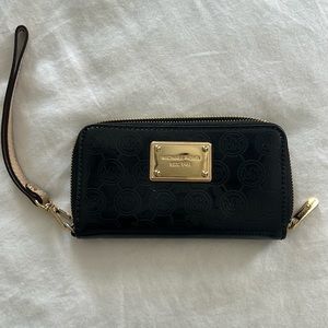 Used Michael Kors black wristlet